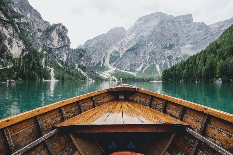 Boat on Lake ABCD
