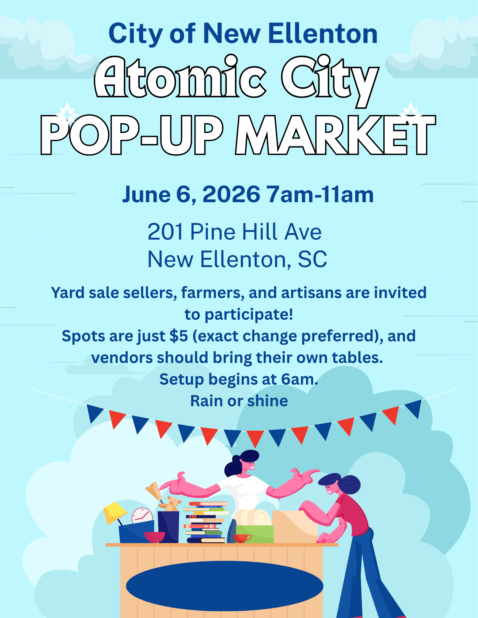 Pop up market June 6