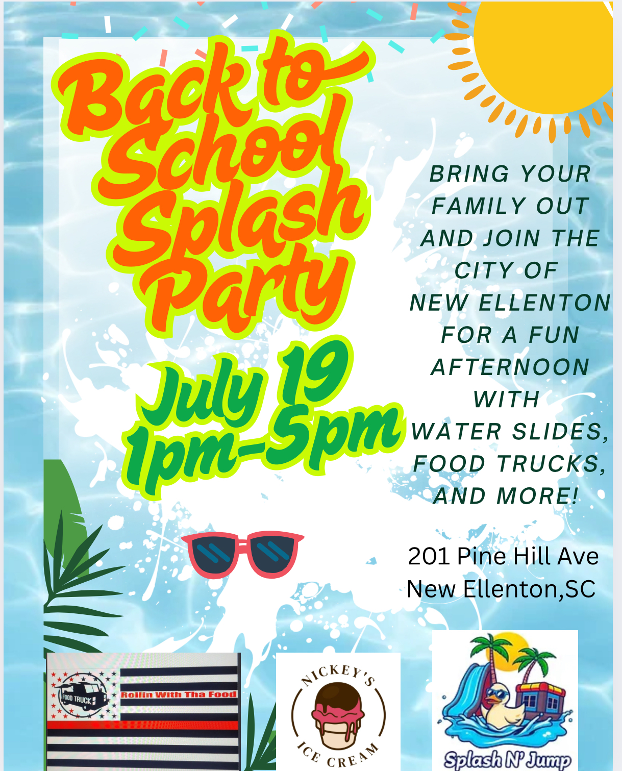 Splash Party flyer