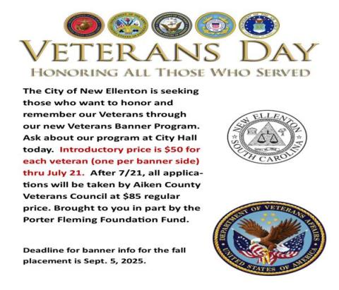 New Hometown Hero banner flyer
